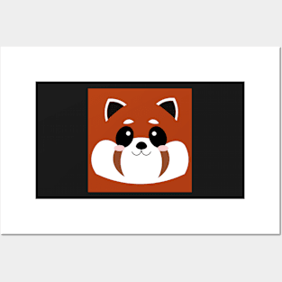 Simple Cute Red Panda Posters and Art